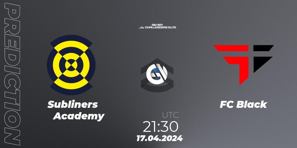 Prognoza Subliners Academy - FC Black. 17.04.2024 at 21:30, Call of Duty, Call of Duty Challengers 2024 - Elite 2: NA