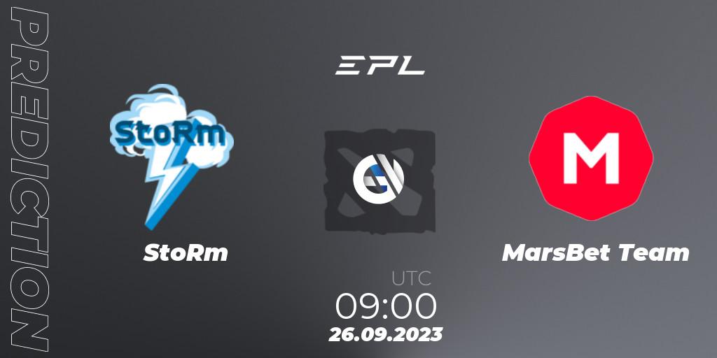 Prognoza StoRm - MarsBet Team. 26.09.23, Dota 2, European Pro League Season 12