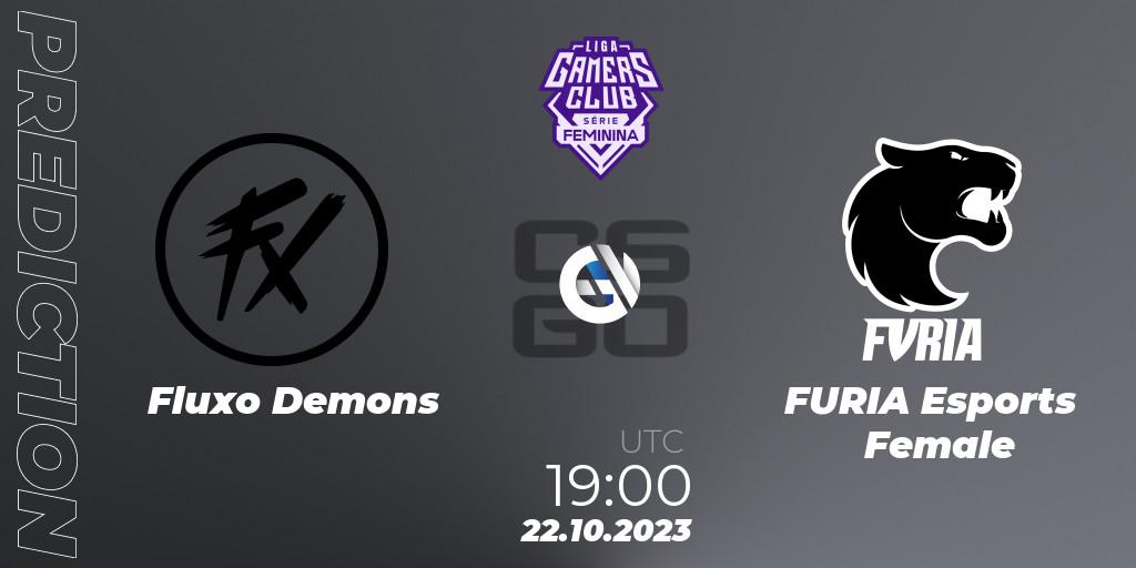 Prognoza Fluxo Demons - FURIA Esports Female. 22.10.2023 at 19:00, Counter-Strike (CS2), Gamers Club Liga Série Feminina: Super Edition 2023