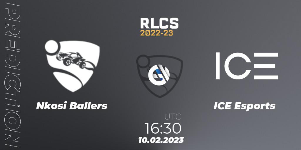 Prognoza Nkosi Ballers - ICE Esports. 10.02.2023 at 16:30, Rocket League, RLCS 2022-23 - Winter: Sub-Saharan Africa Regional 2 - Winter Cup