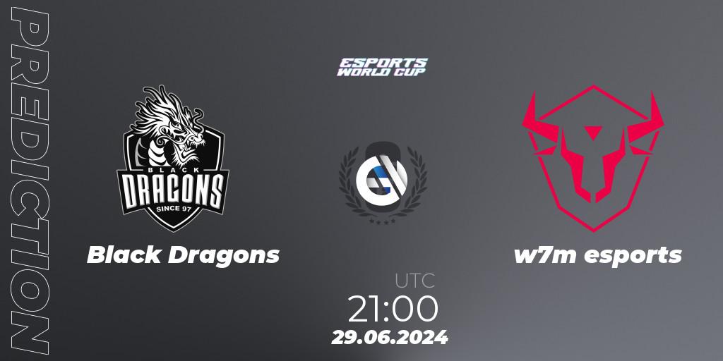 Prognoza Black Dragons - w7m esports. 30.06.2024 at 00:30, Rainbow Six, Esports World Cup 2024: Brazil CQ