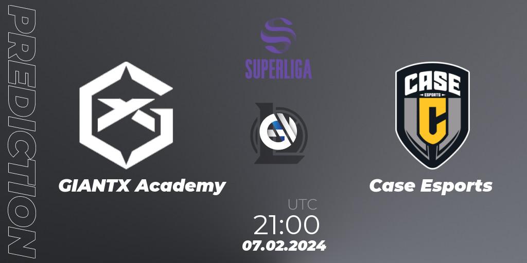 Prognoza GIANTX Academy - Case Esports. 07.02.2024 at 21:00, LoL, Superliga Spring 2024 - Group Stage