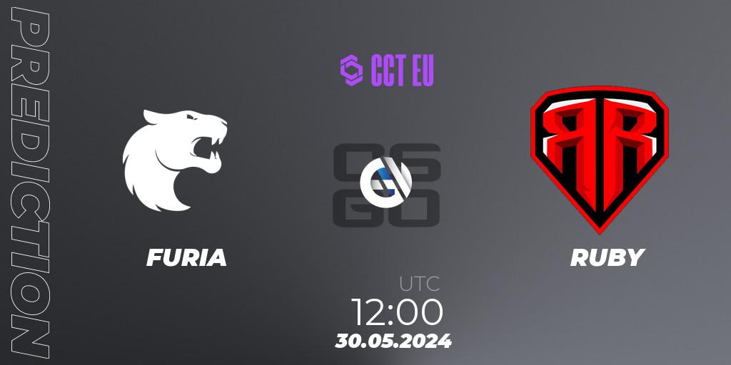 Prognoza FURIA - RUBY. 30.05.2024 at 12:00, Counter-Strike (CS2), CCT Season 2 Europe Series 4
