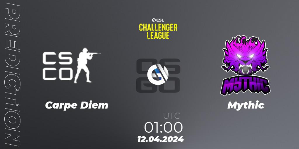 Prognoza Carpe Diem - Mythic. 12.04.24, CS2 (CS:GO), ESL Challenger League Season 47: North America