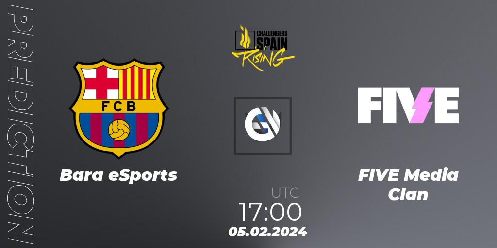 Prognoza Barça eSports - FIVE Media Clan. 05.02.24, VALORANT, VALORANT Challengers 2024 Spain: Rising Split 1