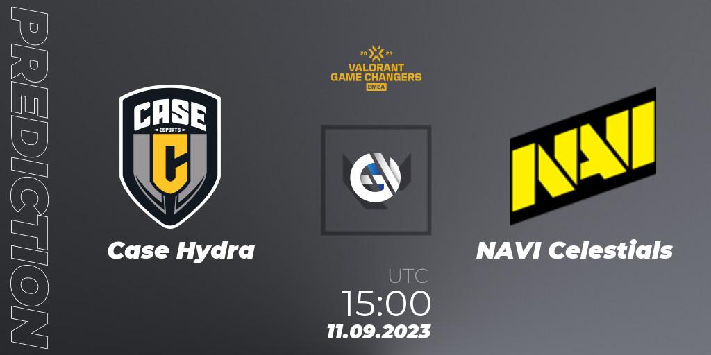 Prognoza Case Hydra - NAVI Celestials. 11.09.2023 at 15:10, VALORANT, VCT 2023: Game Changers EMEA Stage 3 - Group Stage