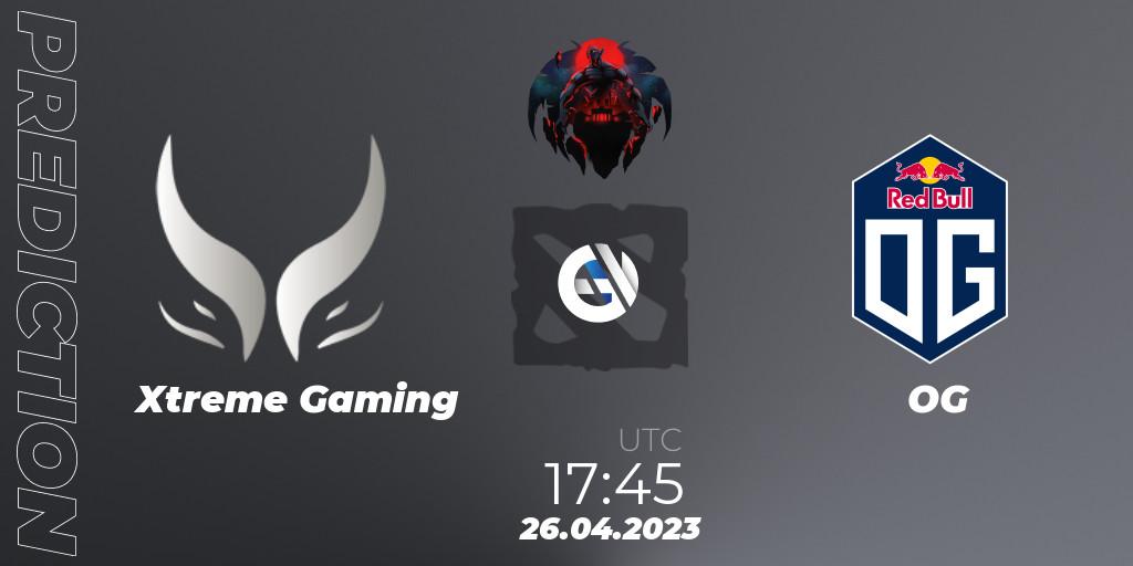 Prognoza Xtreme Gaming - OG. 26.04.2023 at 17:51, Dota 2, The Berlin Major 2023 ESL - Group Stage