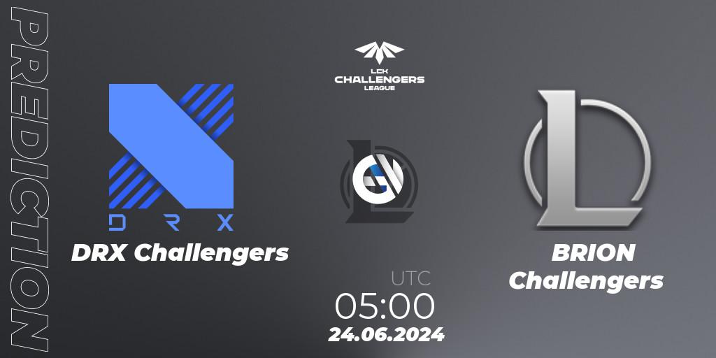 Prognoza DRX Challengers - BRION Challengers. 24.06.2024 at 05:00, LoL, LCK Challengers League 2024 Summer - Group Stage