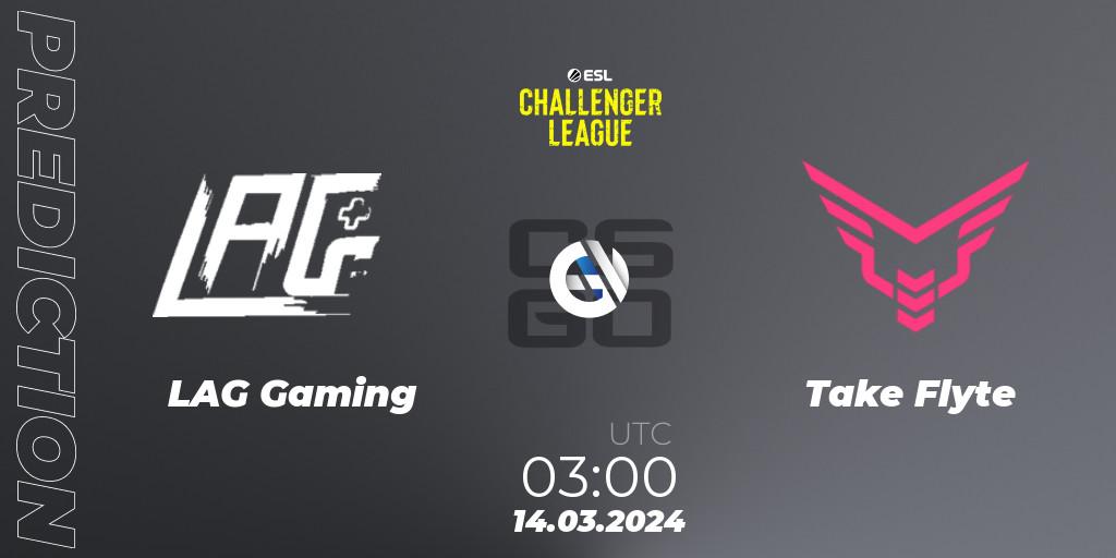 Prognoza LAG Gaming - Take Flyte. 21.03.24, CS2 (CS:GO), ESL Challenger League Season 47: North America