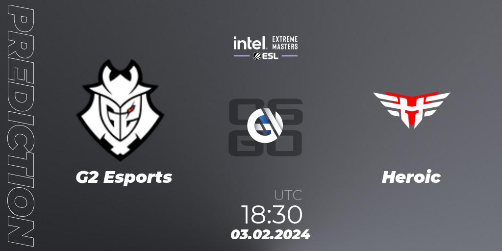 Prognoza G2 Esports - Heroic. 03.02.24, CS2 (CS:GO), IEM Katowice 2024