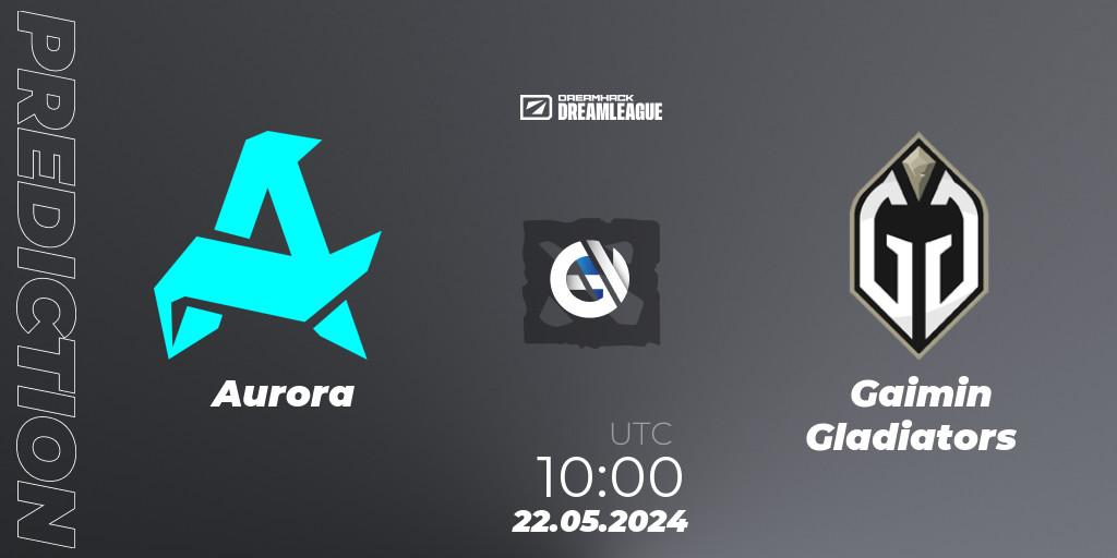 Prognoza Aurora - Gaimin Gladiators. 22.05.2024 at 10:00, Dota 2, DreamLeague Season 23