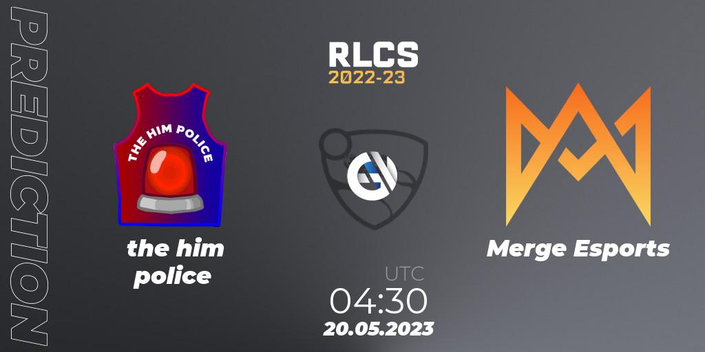 Prognoza the him police - Merge Esports. 20.05.2023 at 04:30, Rocket League, RLCS 2022-23 - Spring: Oceania Regional 2 - Spring Cup
