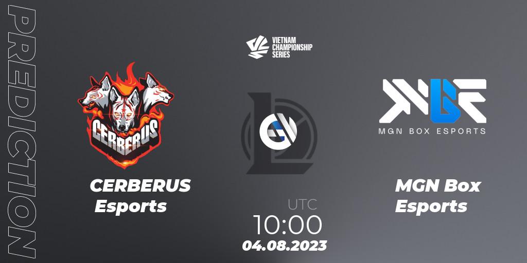 Prognoza CERBERUS Esports - MGN Box Esports. 04.08.23, LoL, VCS Dusk 2023