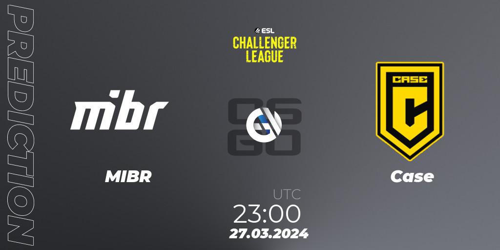 Prognoza MIBR - Case. 27.03.24, CS2 (CS:GO), ESL Challenger League Season 47: South America