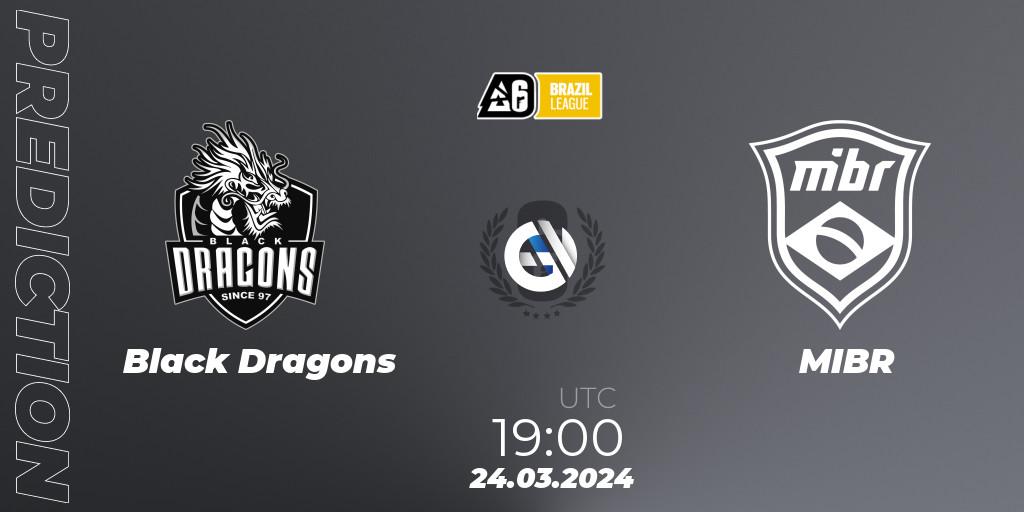 Prognoza Black Dragons - MIBR. 24.03.24, Rainbow Six, Brazil League 2024 - Stage 1