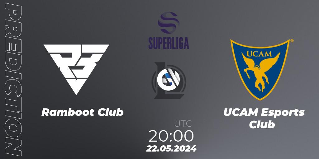 Prognoza Ramboot Club - UCAM Esports Club. 22.05.2024 at 20:00, LoL, LVP Superliga Summer 2024