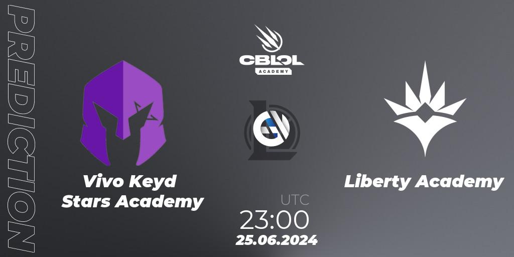 Prognoza Vivo Keyd Stars Academy - Liberty Academy. 25.06.2024 at 23:00, LoL, CBLOL Academy 2024