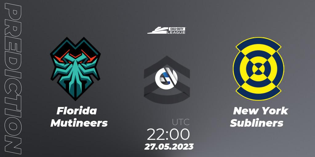 Prognoza Florida Mutineers - New York Subliners. 27.05.2023 at 22:00, Call of Duty, Call of Duty League 2023: Stage 5 Major