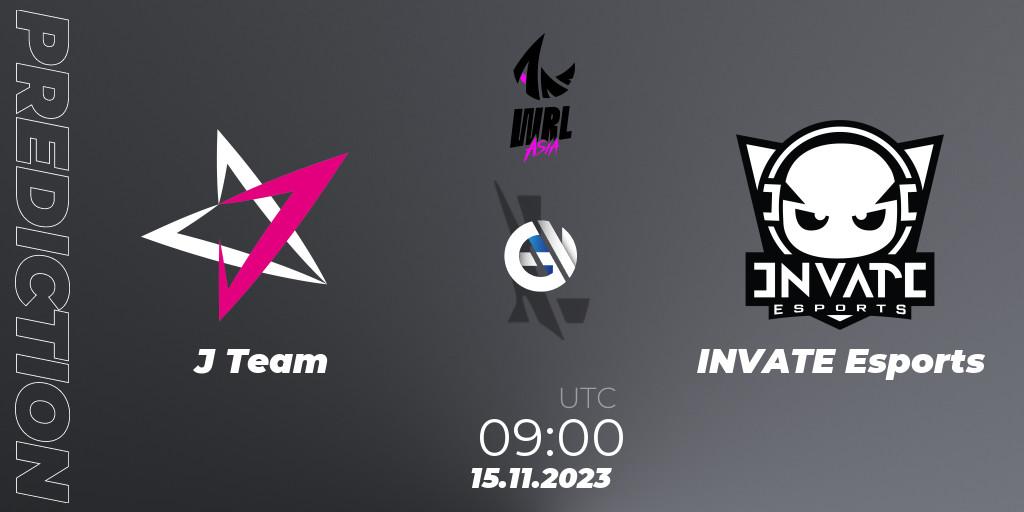 Prognoza J Team - INVATE Esports. 15.11.23, Wild Rift, WRL Asia 2023 - Season 2 - Regular Season