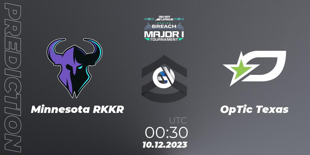 Prognoza Minnesota RØKKR - OpTic Texas. 11.12.2023 at 01:00, Call of Duty, Call of Duty League 2024: Stage 1 Major Qualifiers