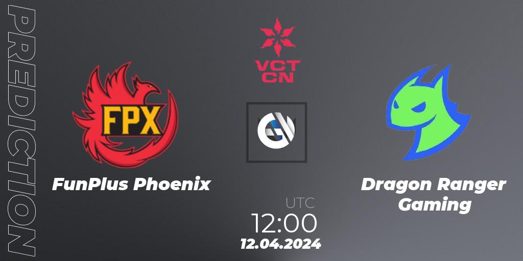 Prognoza FunPlus Phoenix - Dragon Ranger Gaming. 12.04.24, VALORANT, VALORANT Champions Tour China 2024: Stage 1 - Group Stage