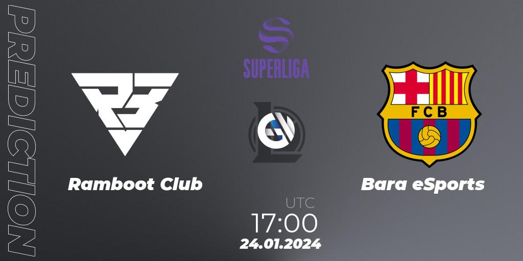Prognoza Ramboot Club - Barça eSports. 24.01.2024 at 17:00, LoL, Superliga Spring 2024 - Group Stage