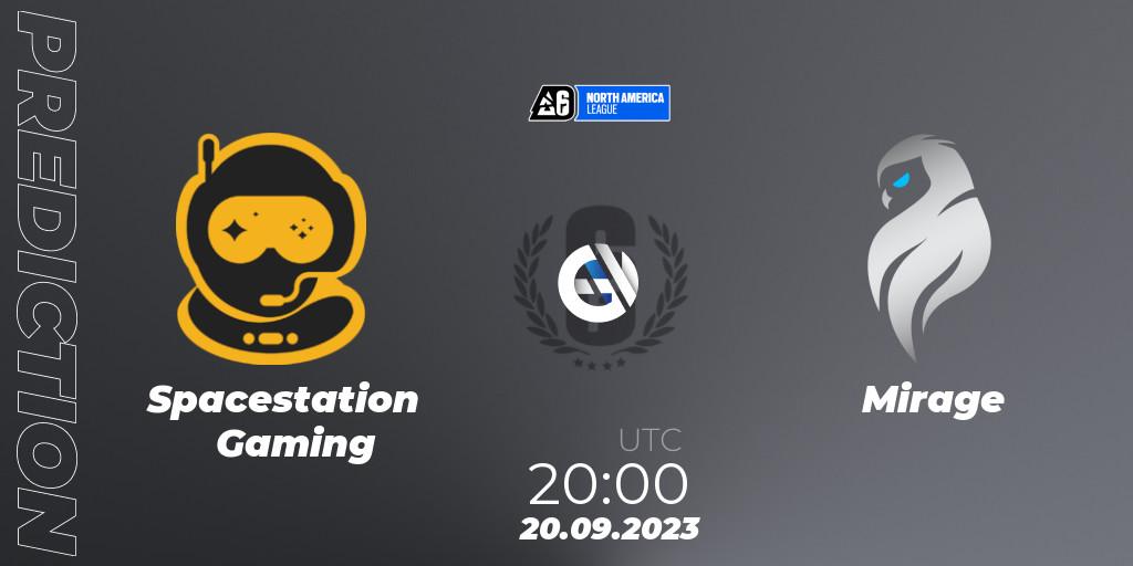 Prognoza Spacestation Gaming - Mirage. 20.09.2023 at 20:00, Rainbow Six, North America League 2023 - Stage 2