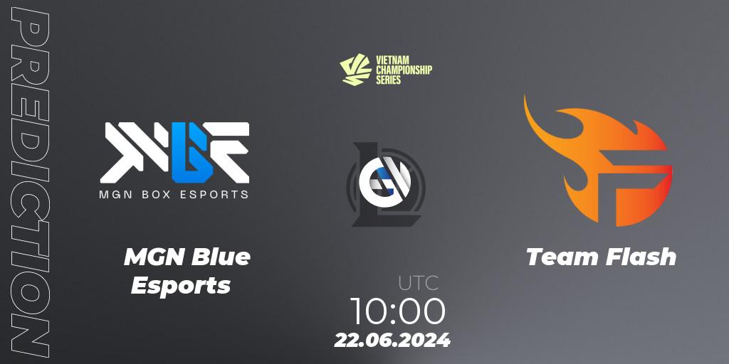 Prognoza MGN Blue Esports - Team Flash. 18.07.2024 at 13:00, LoL, VCS Summer 2024 - Group Stage