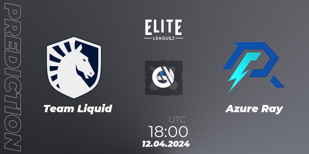 Prognoza Team Liquid - Azure Ray. 12.04.24, Dota 2, Elite League