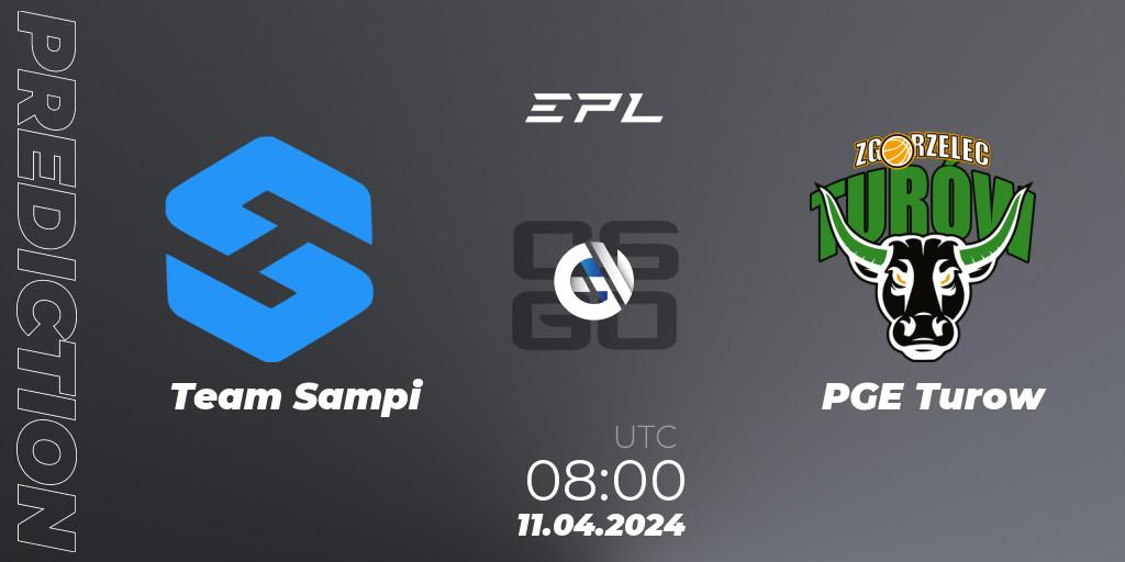 Prognoza Team Sampi - PGE Turow. 11.04.24, CS2 (CS:GO), European Pro League Season 15