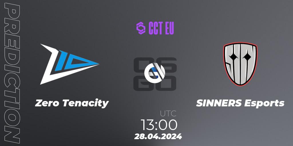 Prognoza Zero Tenacity - SINNERS Esports. 28.04.24, CS2 (CS:GO), CCT Season 2 Europe Series 1