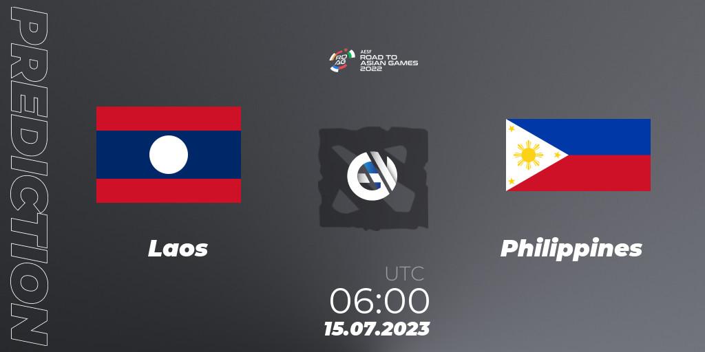 Prognoza Laos - Philippines. 15.07.2023 at 06:00, Dota 2, 2022 AESF Road to Asian Games - Southeast Asia