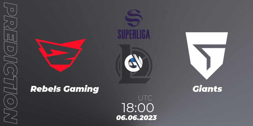 Prognoza Rebels Gaming - Giants. 06.06.23, LoL, Superliga Summer 2023 - Group Stage