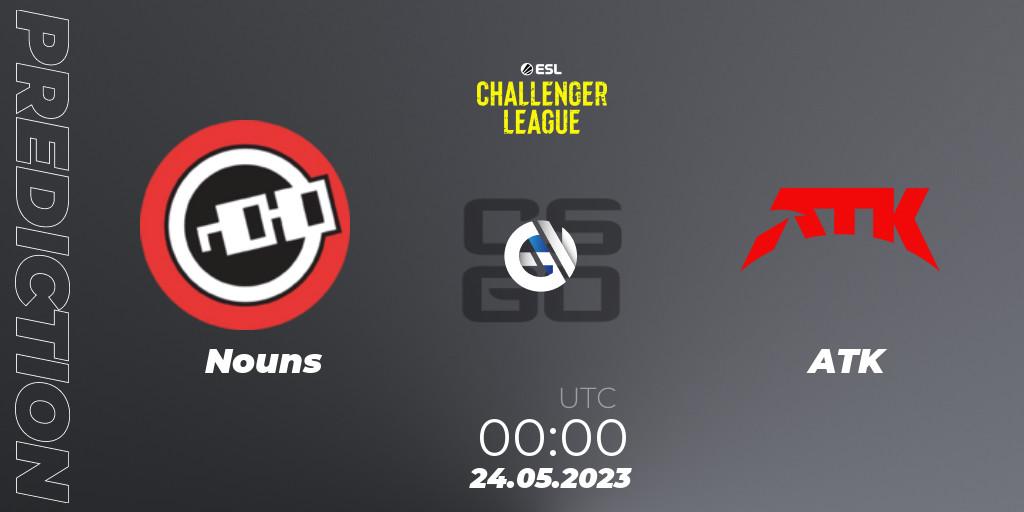 Prognoza Nouns - ATK. 24.05.2023 at 00:00, Counter-Strike (CS2), ESL Challenger League Season 45: North America