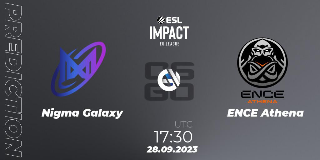 Prognoza Nigma Galaxy - ENCE Athena. 28.09.23, CS2 (CS:GO), ESL Impact League Season 4: European Division