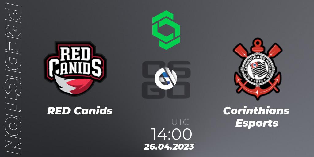 Prognoza RED Canids - Corinthians Esports. 26.04.23, CS2 (CS:GO), CCT South America Series #7