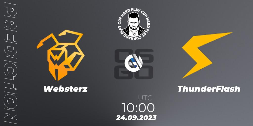 Prognoza Websterz - ThunderFlash. 24.09.2023 at 10:00, Counter-Strike (CS2), Hard Play Cup #7