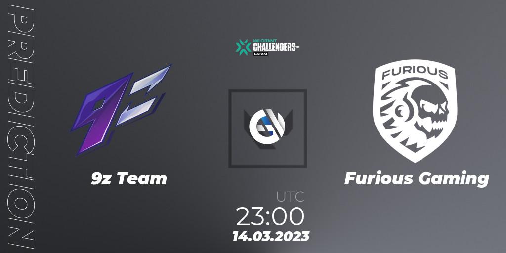 Prognoza 9z Team - Furious Gaming. 14.03.2023 at 23:00, VALORANT, VALORANT Challengers 2023: LAS Split 1