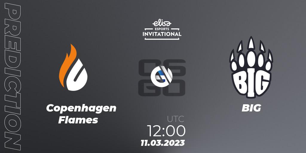 Prognoza Copenhagen Flames - BIG. 11.03.2023 at 12:00, Counter-Strike (CS2), Elisa Invitational Winter 2023