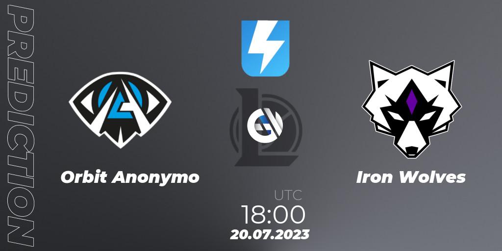 Prognoza Anonymo Esports - Iron Wolves. 20.06.2023 at 18:00, LoL, Ultraliga Season 10 2023 Regular Season