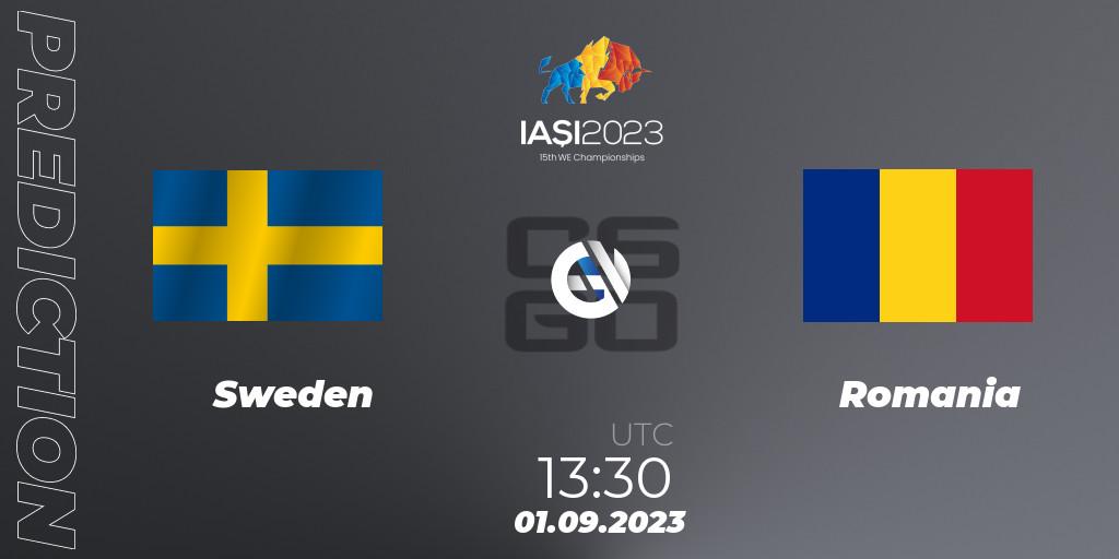 Prognoza Sweden - Romania. 01.09.2023 at 13:45, Counter-Strike (CS2), IESF World Esports Championship 2023