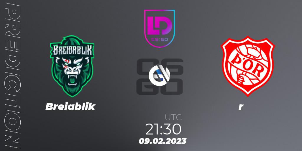 Prognoza Breiðablik - Þór. 09.02.23, CS2 (CS:GO), Icelandic Esports League Season 7