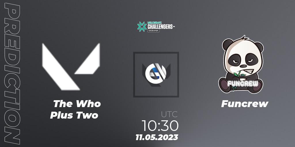 Prognoza The Who Plus Two - Funcrew. 11.05.23, VALORANT, VALORANT Challengers 2023: Oceania Split 2 - Group Stage