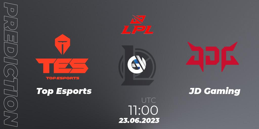 Prognoza Top Esports - JD Gaming. 23.06.23, LoL, LPL Summer 2023 Regular Season