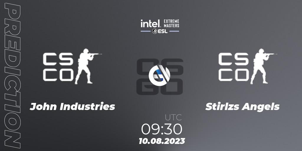 Prognoza John Industries - Stirlzs Angels. 10.08.2023 at 09:30, Counter-Strike (CS2), IEM Sydney 2023 Oceania Open Qualifier 1