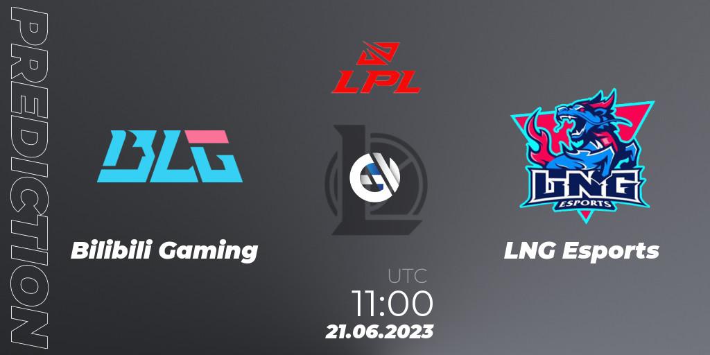 Prognoza Bilibili Gaming - LNG Esports. 21.06.2023 at 12:00, LoL, LPL Summer 2023 Regular Season