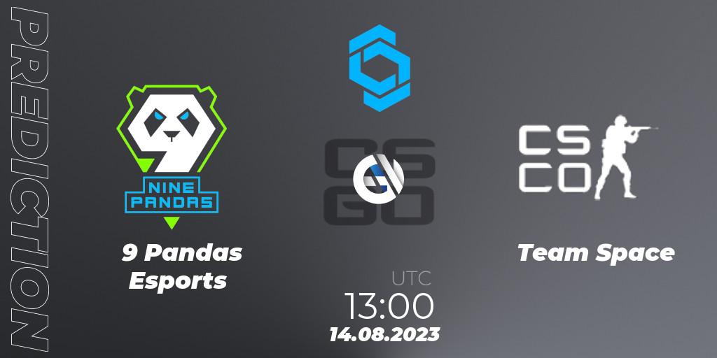 Prognoza 9 Pandas Esports - Team Space. 14.08.2023 at 13:00, Counter-Strike (CS2), CCT East Europe Series #1