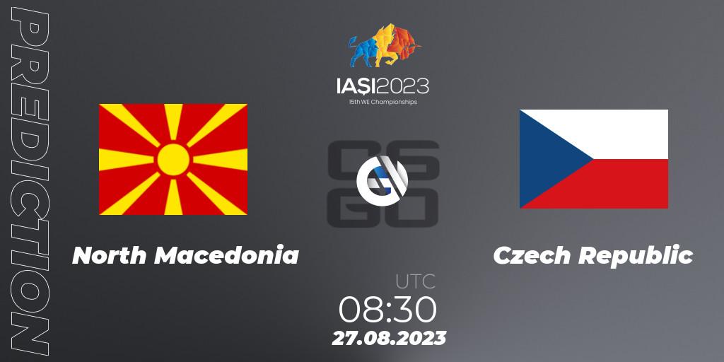 Prognoza North Macedonia - Czech Republic. 27.08.2023 at 12:50, Counter-Strike (CS2), IESF World Esports Championship 2023