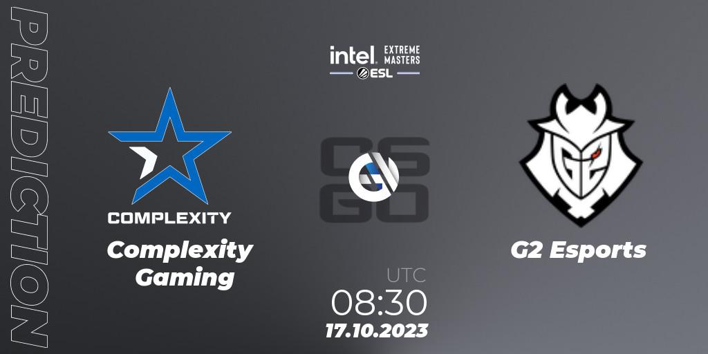 Prognoza Complexity Gaming - G2 Esports. 17.10.23, CS2 (CS:GO), IEM Sydney 2023