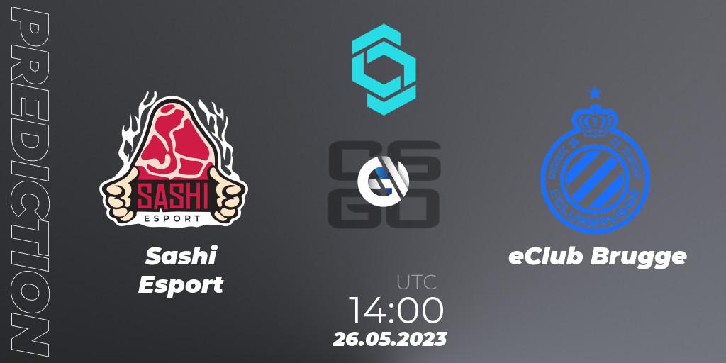 Prognoza Sashi Esport - eClub Brugge. 26.05.23, CS2 (CS:GO), CCT North Europe Series 5 Closed Qualifier